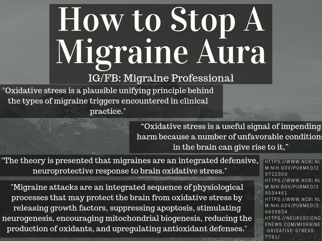 How to stop a migraine aura